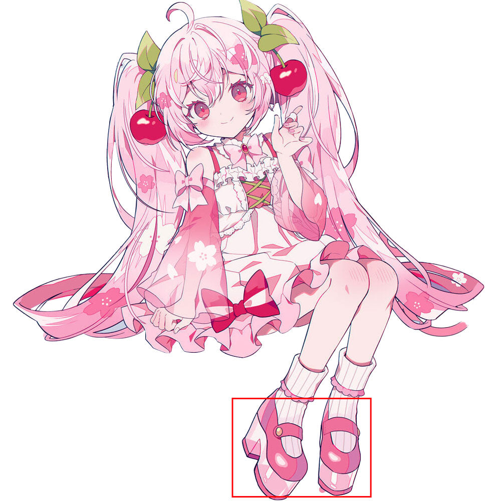 Vocal idol Sakura Virtual Girl 2025 Pink Cosplay Shoes