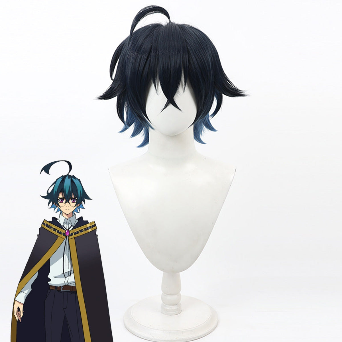 Perruque de cosplay en argent Honkai: Star Rail Arlan