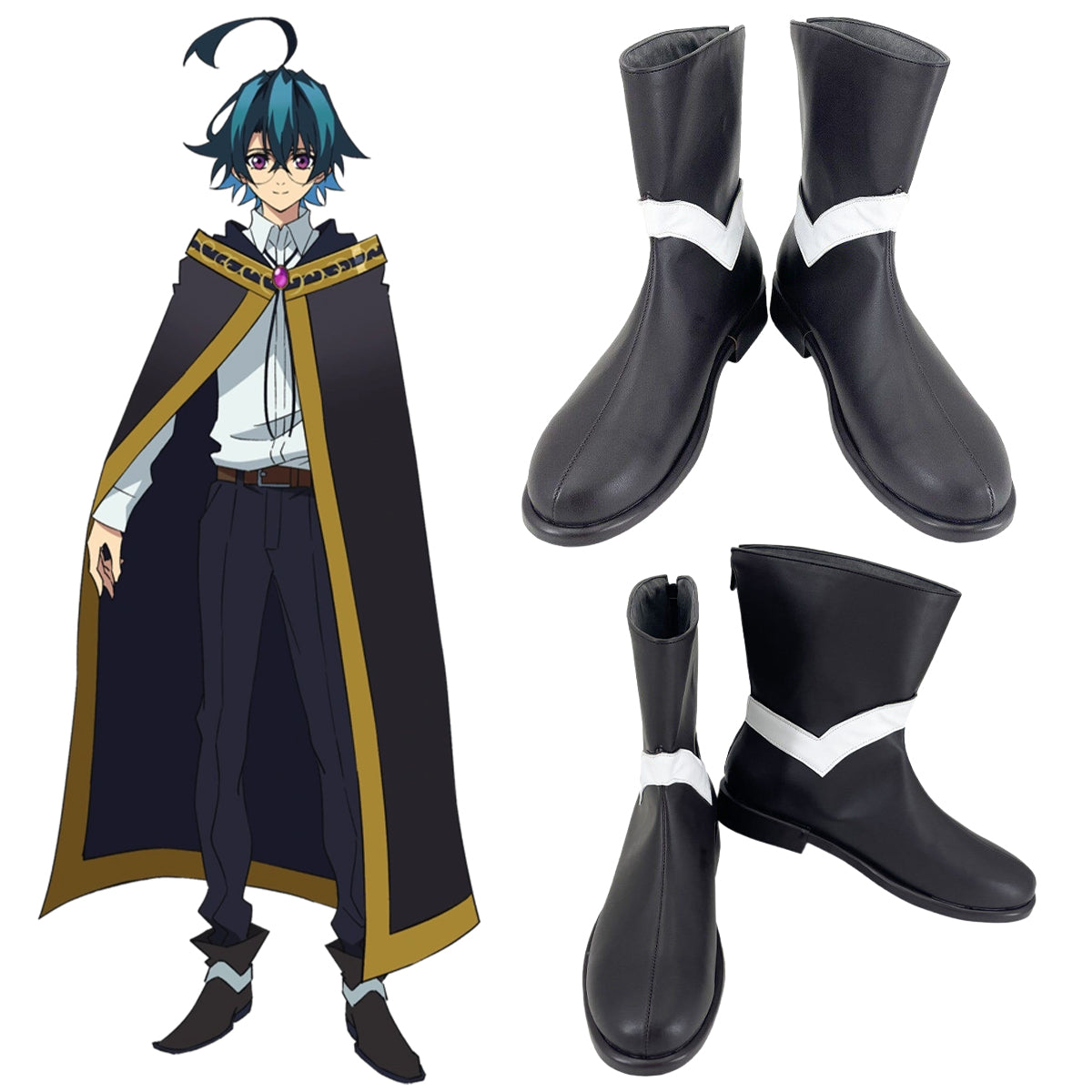 Akatsuki Deidara aus Naruto Halloween Weiße Schuhe Cosplay Stiefel