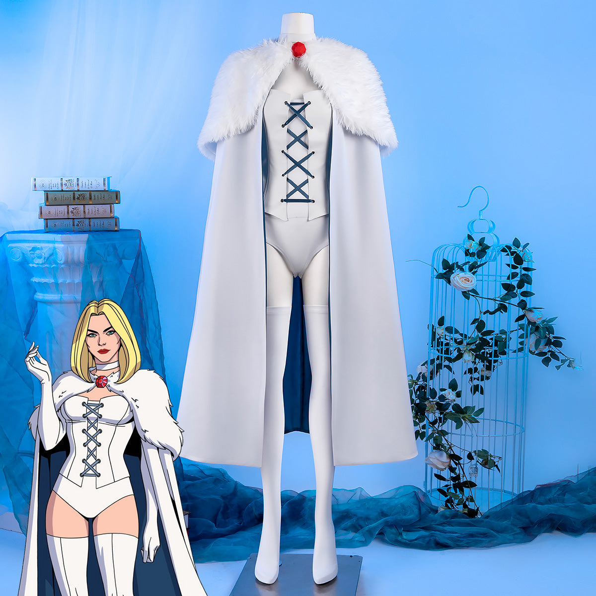X-Men '97 White Queen Emma Frost Cosplay Costume