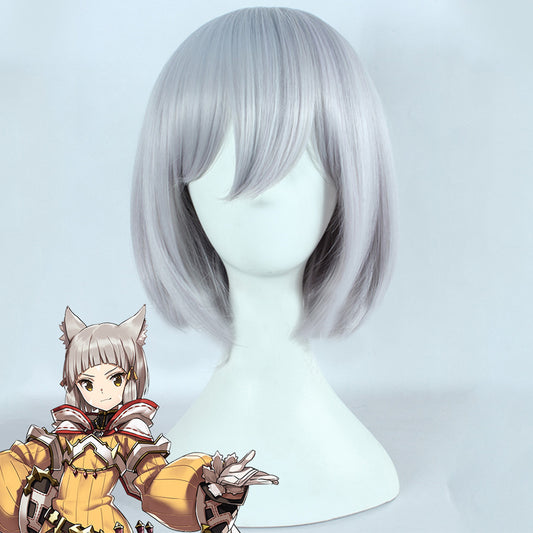 Xenoblade Chronicles 2 Nia Gray Cosplay Wig - Except Ears