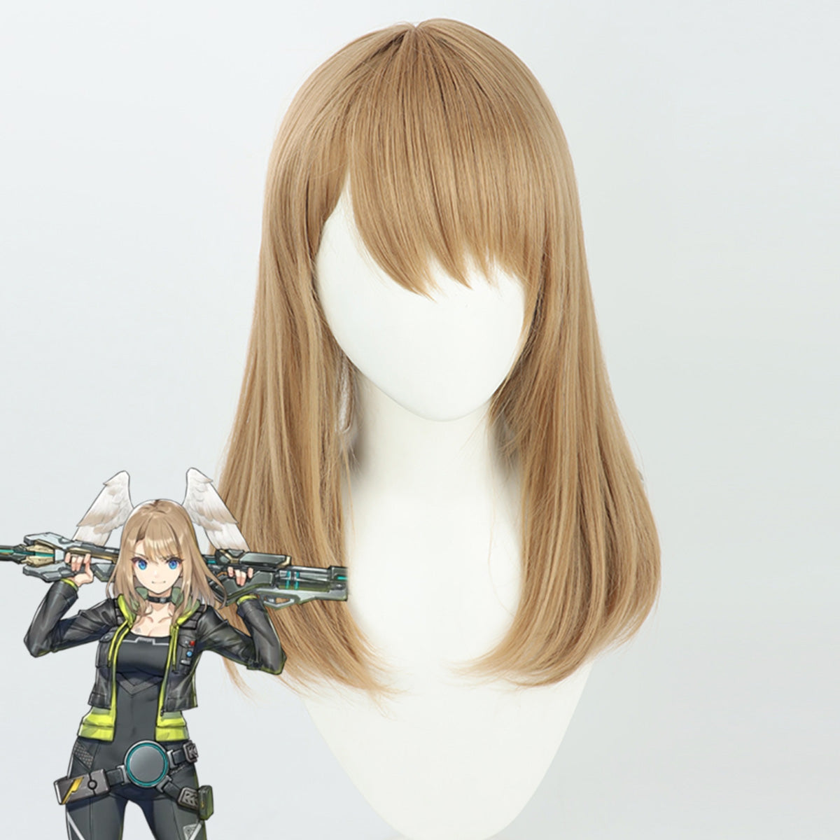 Perruque de cosplay en argent Honkai: Star Rail Arlan