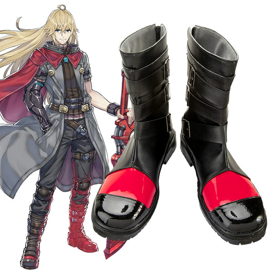 Akatsuki Deidara de Naruto Halloween zapatos blancos botas de Cosplay