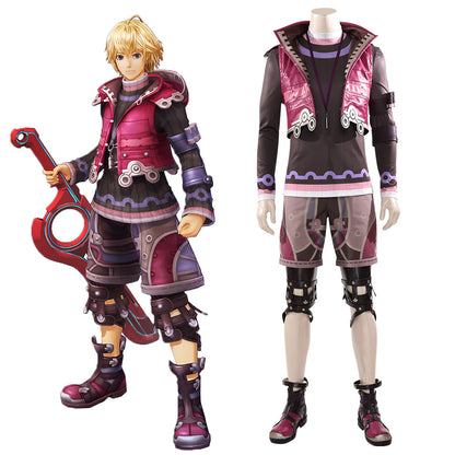 Xenoblade Chronicles : Definitive Edition Shulk Purple Cosplay Costume