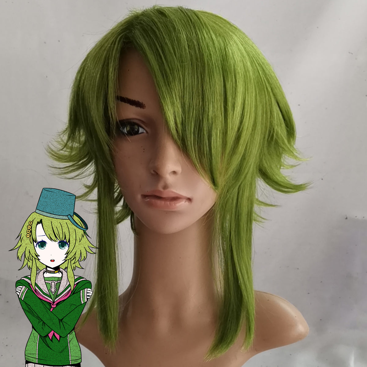 Your Turn to Die Kanna Kizuchi Green Cosplay Wig