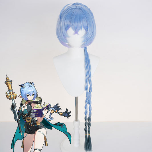 Zenless Zone Zero ZZZ Lucia Blue Cosplay Wig