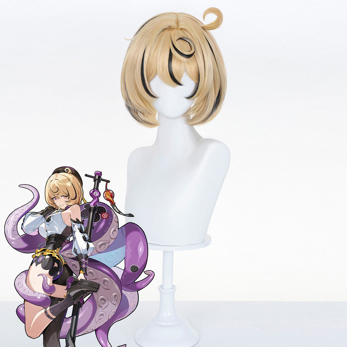 Motosega Uomo Denji Parrucca Cosplay Dorata