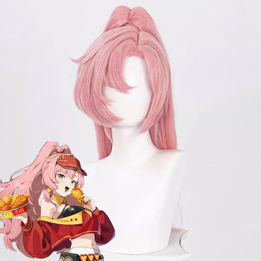 Zenless zone zero X Mcdonald's ZZZ Nicole Demara Pink Cosplay Wig