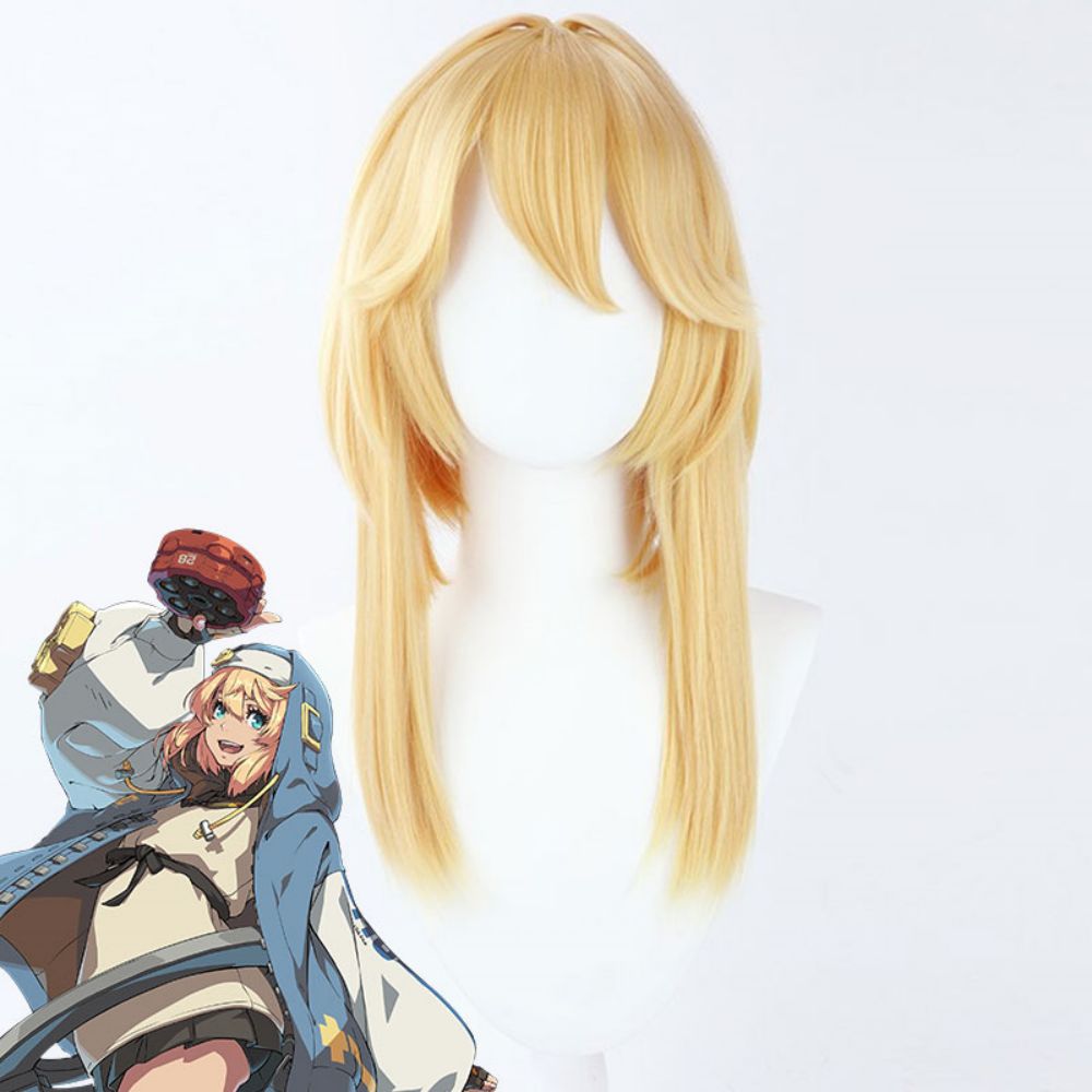 Guilty Gear -Strive-Bridget 45cm Golden Cosplay Wig