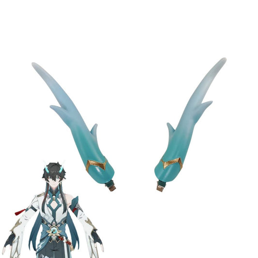 Honkai: Star Rail Dan Heng Imbibitor Lunae Horn Cosplay Accessory Prop