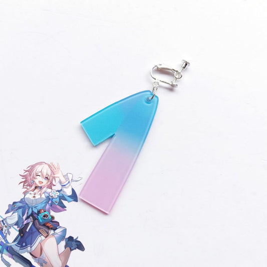 Honkai: Star Rail March 7th Earring Cosplay Accessory Prop
