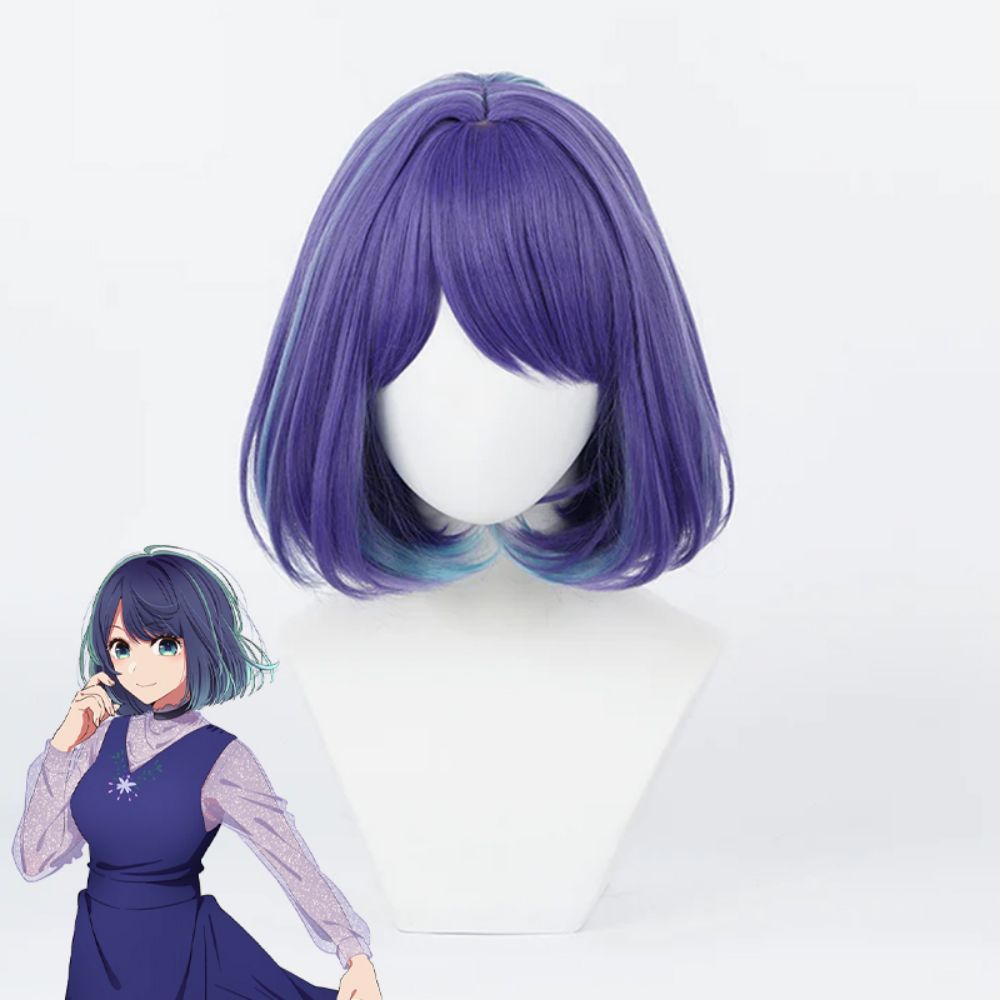 Oshi no Ko Anime Akane Kurokawa Blue Cosplay Wig