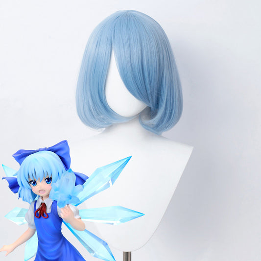 ouhou Project Ice Fairy Cirno Blue Cosplay Wig