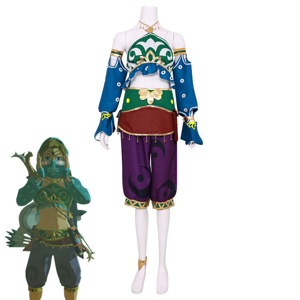 The Legend of Zelda: Breath of the Wild Female Link Gerudo Outfit Cosplay Costume