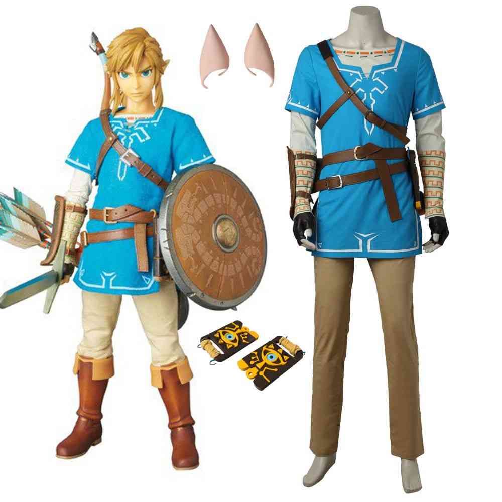 The Legend of Zelda: Breath of the Wild Link Cosplay Costume - Premium Edition