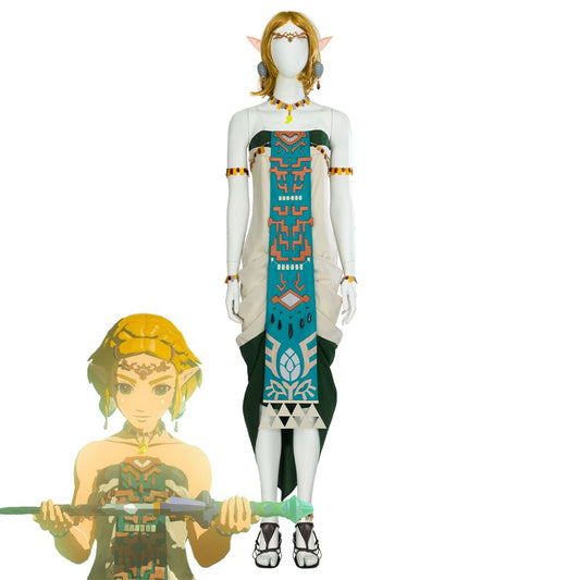 Prinzessin Zelda (Zonai-Kleid) Cosplay Kostüm Die Legende von Zelda: Tränen des Königreichs
