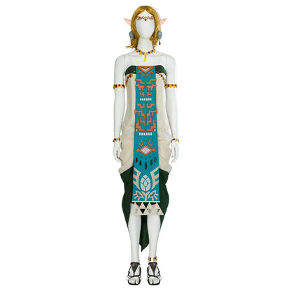 Disfraz de cosplay de princesa Zelda (vestido Zonai) Las leyendas de Zelda: lágrimas del reino