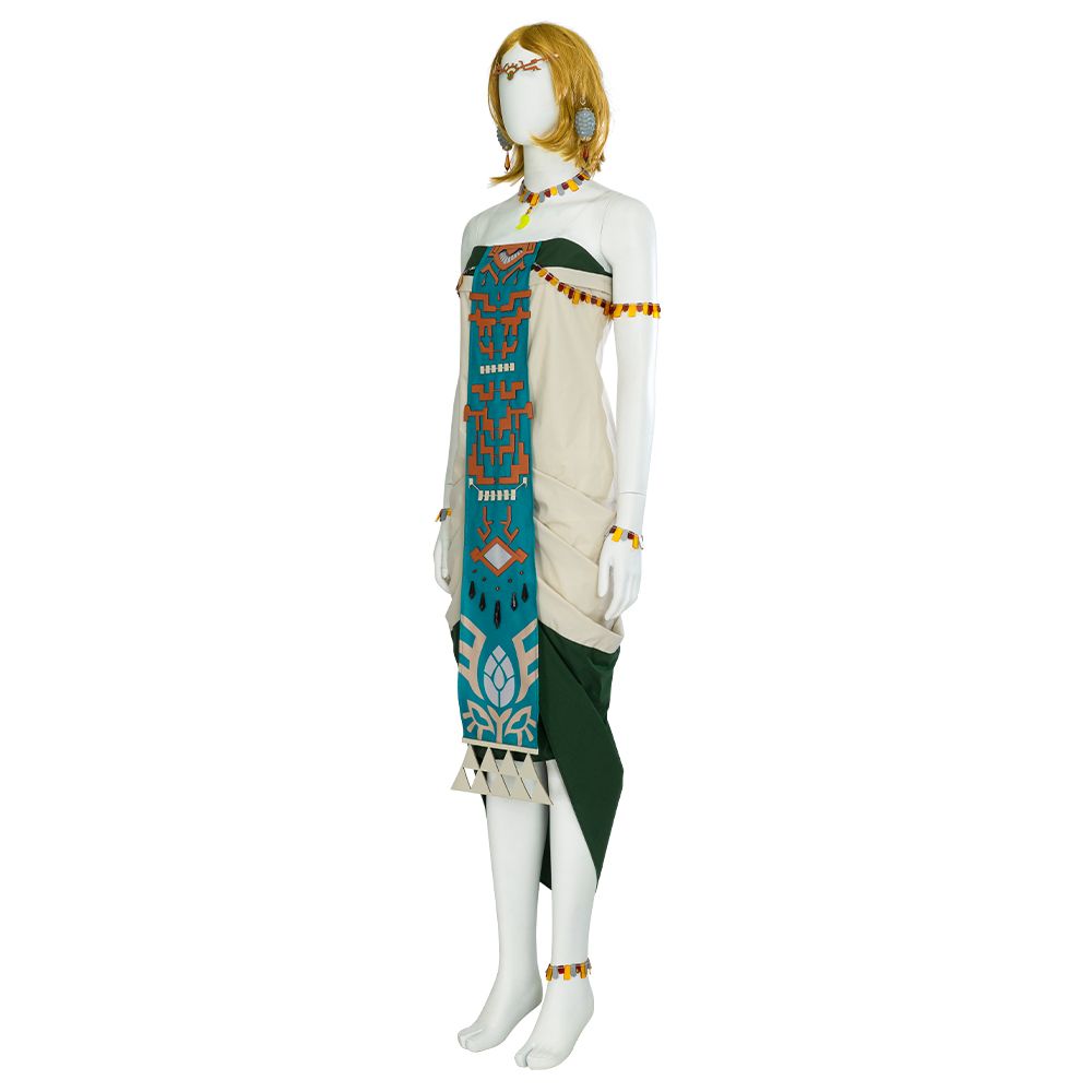 white zelda dress The Legend of Zelda: Tears of the Kingdom Princess Zelda (Zonai Dress) – Gcosplay