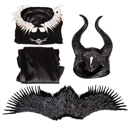 2016 Alice dans Maléfique: Maîtresse du Mal Maléfique Noir Halloween Cosplay Costume