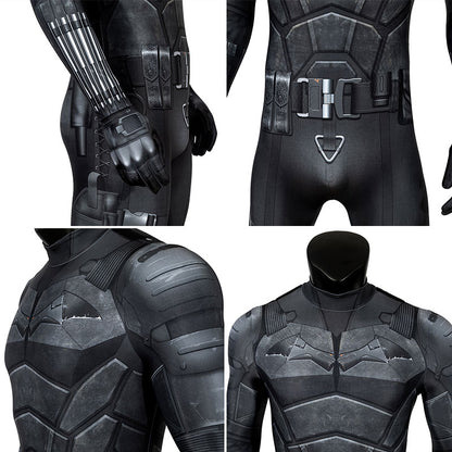 DC The Batman 2022 Bruce Wayne Robert Pattinson Zentai mono disfraz de Cosplay