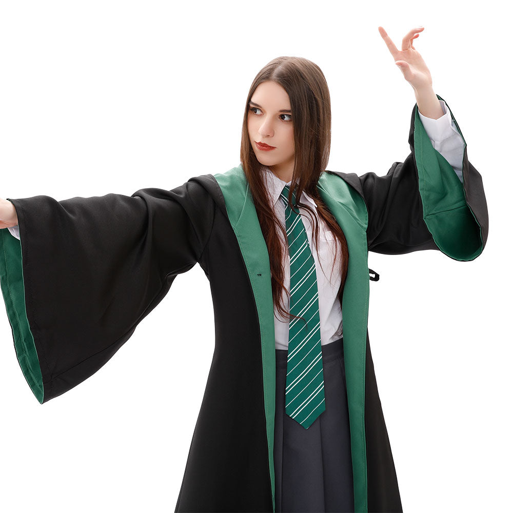 Harry Potter Female Slytherin Robe School Uniform Halloween Cosplay Co –  Gcosplay
