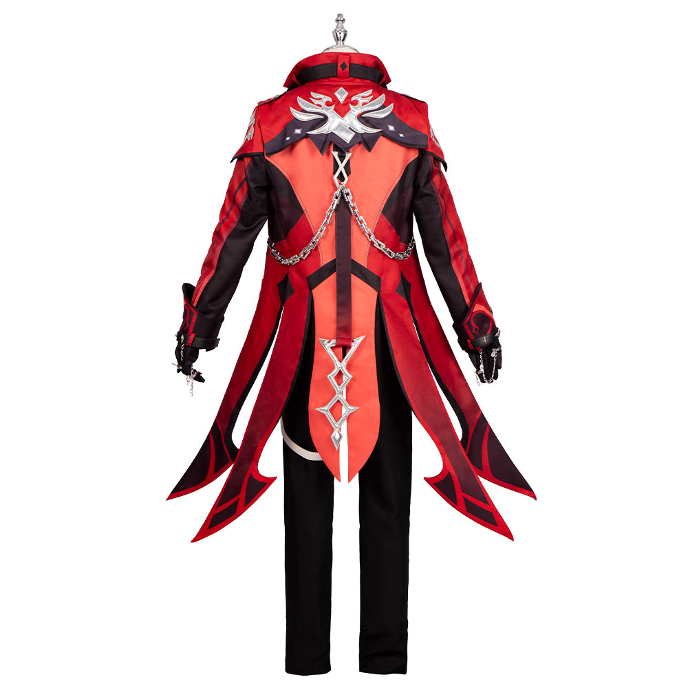 Genshin Impact Diluc Red Dead of Night Cosplay Kostüm