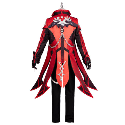 Costume cosplay Genshin Impact Diluc Red Dead of Night