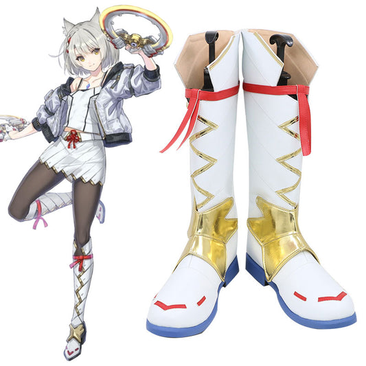 Xenoblade Chronicles 3 Mio Botas blancas Zapatos de cosplay