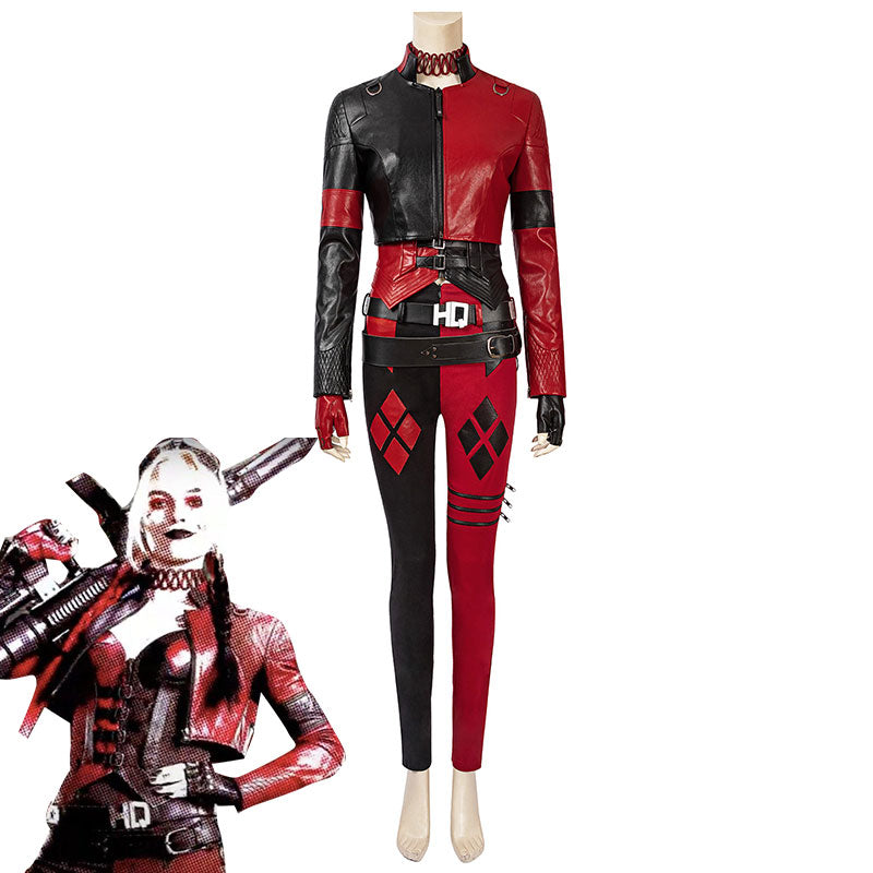 Disfraz de Cosplay de Harley Quinn del escuadrón suicida 2 de DC
