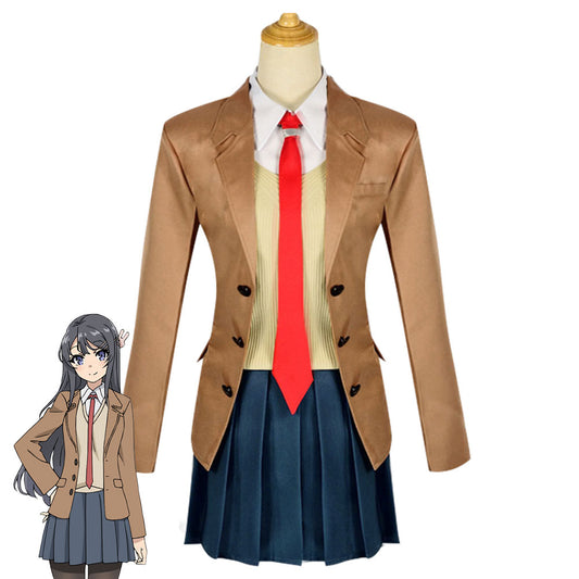 Seishun Buta Yarou wa Coniglietta Senpai no Yume wo Minai Sakuta Azusagawa Costume Cosplay