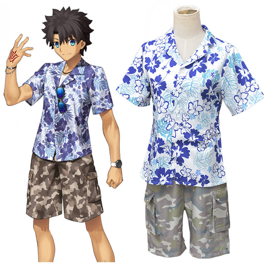 Fate Grand Order Ritsuka Fujimaru Tropical Summer Male Master Cosplay Kostüm