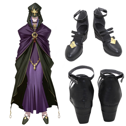 Destin Grand Ordre Caster Medea Lily Noir Cosplay Chaussures