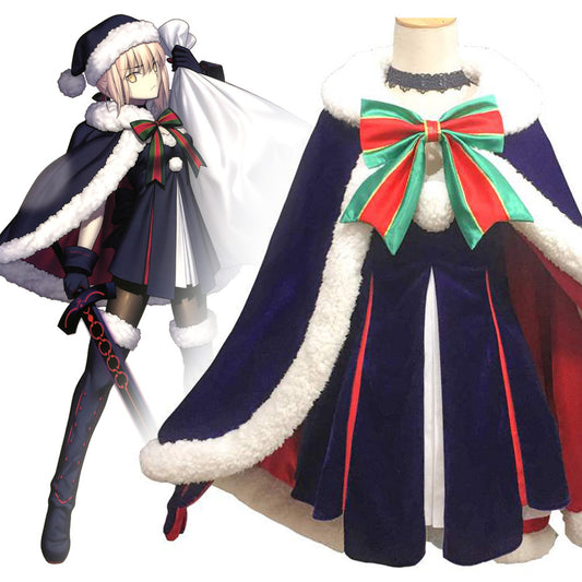 Costume cosplay natalizio di Fate Grand Order Saber