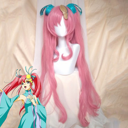 機動戰士高達 SEED Lacus Clyne 粉紅色角色扮演假髮 - 僅假髮