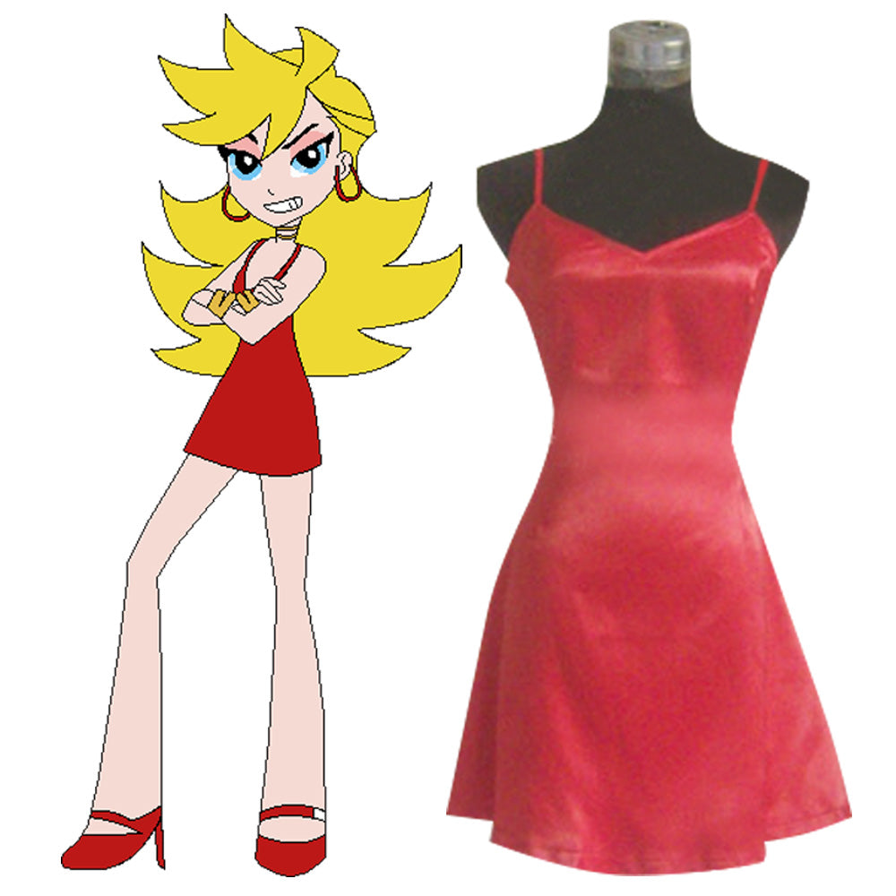 Collant e calza con reggicalze Panty costume cosplay vestito rosso