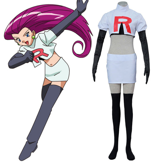Disfraz de Pokémon Pocket Monster Team Rocket Jessie Musashi Cosplay