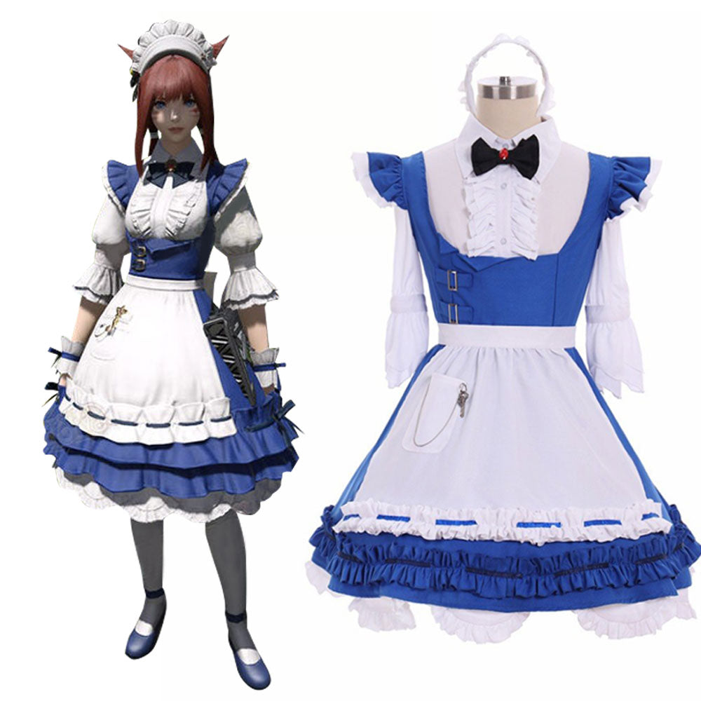 Final Fantasy XIV FF14 Csilla Beleth Maid Cosplay Costume