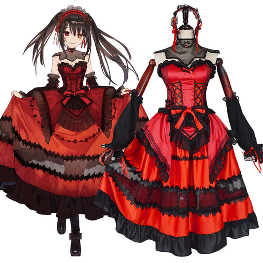 Fecha una bala Tokisaki Kurumi pesadilla Cosplay traje
