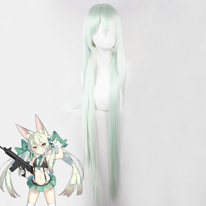 Peluca de cosplay verde para niñas Frontline ART556