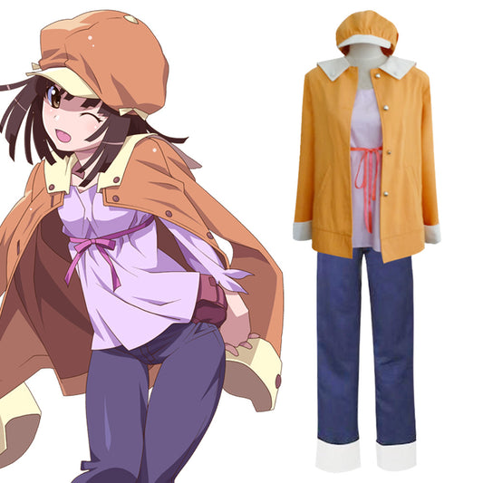 Bakemonogatari Nadeko Sengoku Cosplay Costume - New Edition