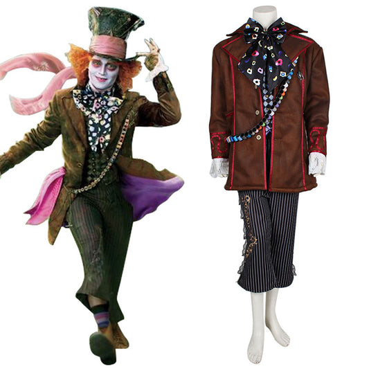 2016 Alice in Wonderland:Through the Looking Glass Mad Hatter Cosplay Costume - No Brooch
