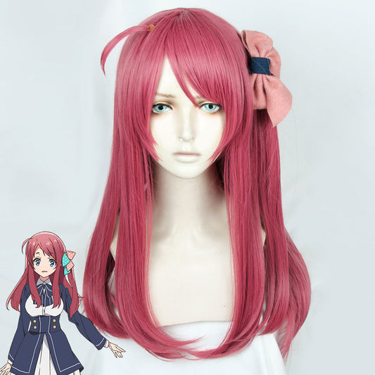 Zombieland Saga Minamoto Sakura 紅色 Cosplay 假髮 - Only Wig