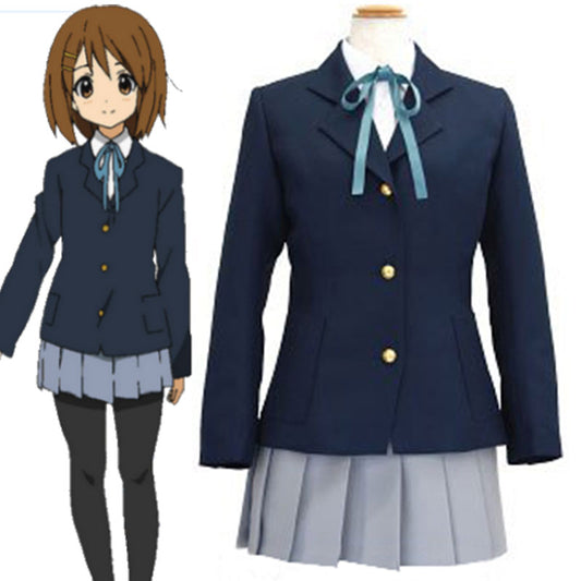 Disfraz de Cosplay de uniforme escolar Yui Hirasawa de K-ON