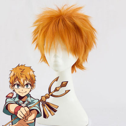 Jibaku 少年 Hanako-Kun Minamoto Kou 金色 Cosplay 假髮