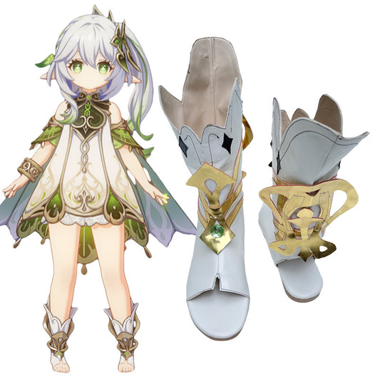 Genshin Impact Nahida Kusanali 白色角色扮演鞋
