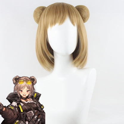 Peluca de cosplay amarilla Frontline P90 para niñas