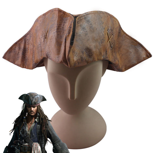 Piratas del Caribe Jack Sparrow Capitán Sombrero Halloween Cosplay Accesorio Prop