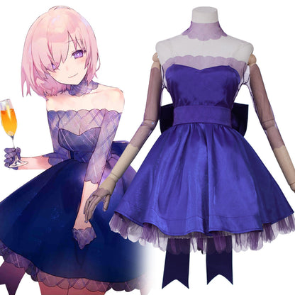 Fate Grand Order Shielder Mashu Kyrielight Costume de cosplay d'artisanat formel