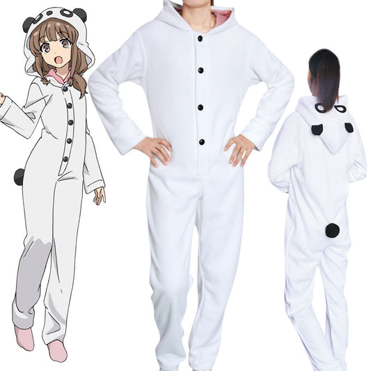 Rascal träumt nicht von Bunny Girl Senpai Seishun Buta Yarou Wa Bunny Girl Senpai No Yume Wo Minai Kaede Azusagawa Pyjama Cosplay Kostüm