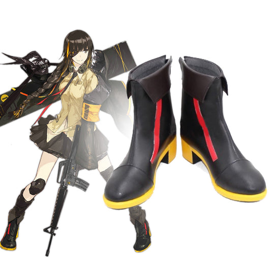 Zapatos de cosplay negros Frontline M16A1 para niñas